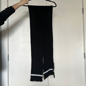 Emporio Armani Black Knit Scarf